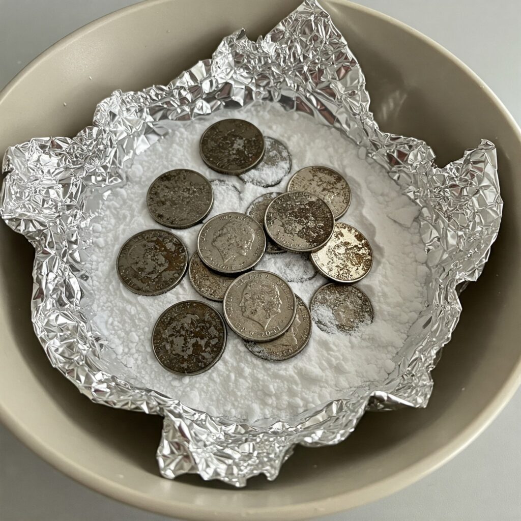 how to clean silver coins